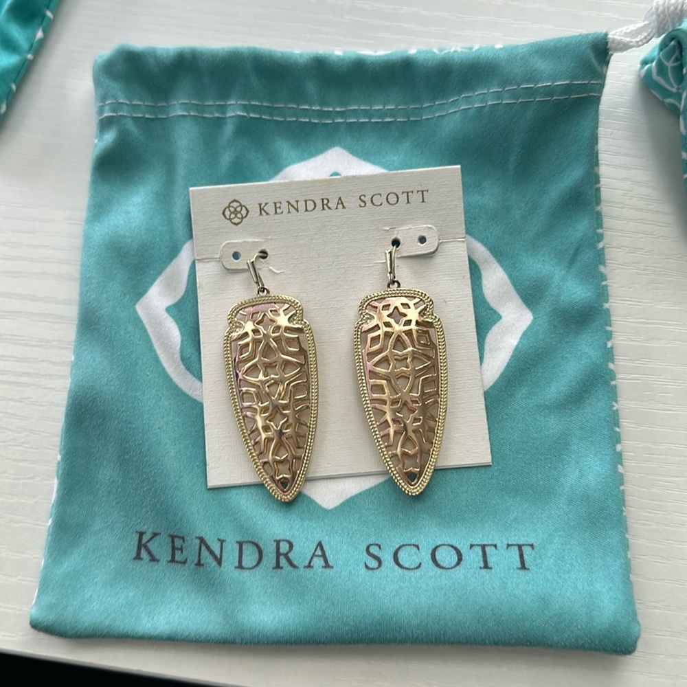 Kendra Scott Sadie Filigree Earrings Copper
